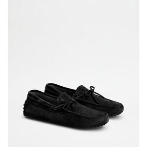 Tod's Suede Gommino Driving Shoes Loafers Men's Black Size 9